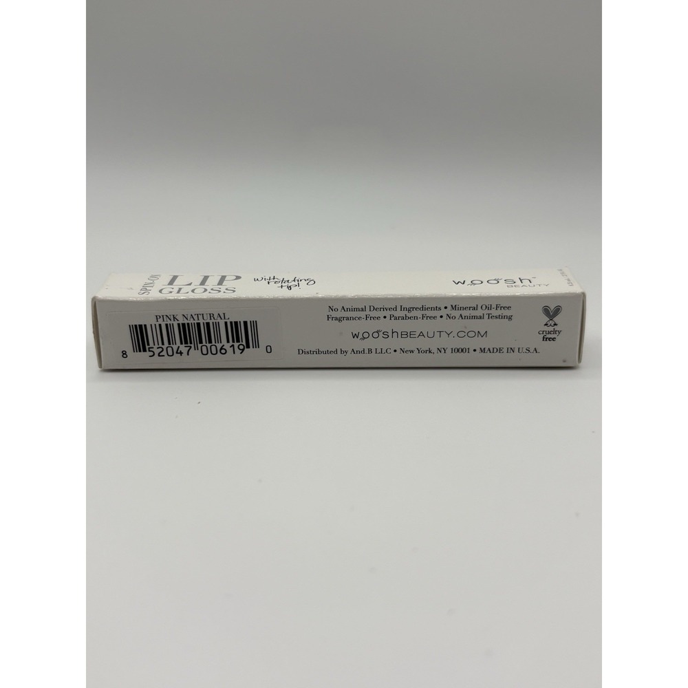 Woosh Beauty Spin-On Lip Gloss Pink Natural Mineral Oil-Free Fragrance-Free NIB - Picture 2 of 5